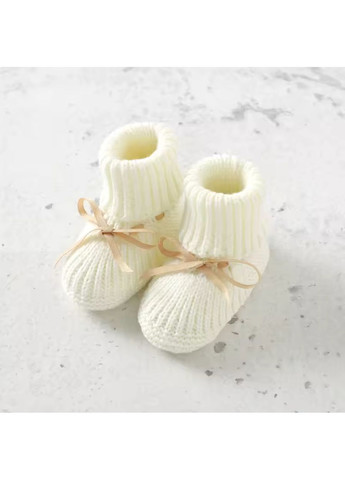 Комплект для новонароджених: в’язані пінетки + рукавички 0–3 м No Brand (355890359)