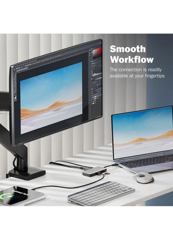 Док-станция 7-in-1 grey (DA-70916) Digitus (322936665)