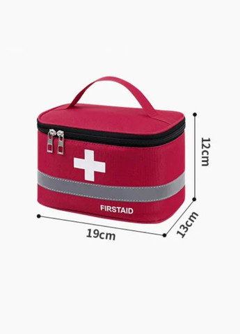 Удобная аптечка среднего размера в форме чемодана красная No Brand (326487943)