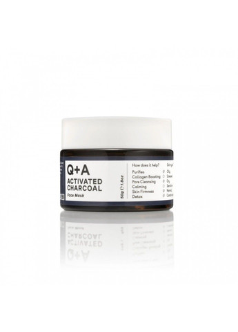 Маска Детокс с активированным углём для лица Activated Charcoal Face Mask 50g QA (316662099)