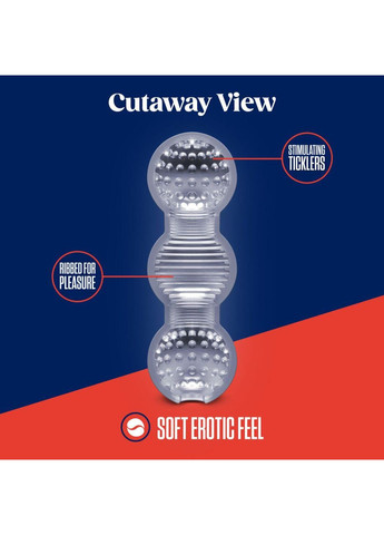 Мастурбатор Blush Rize – Feelz Masturbator – Clear, мультитекстура, ефект вакууму No Brand (366971861)