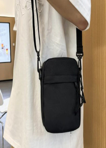 Сумка-мессенджер черная через плечо барсетка на плече черная No Brand (303403613)