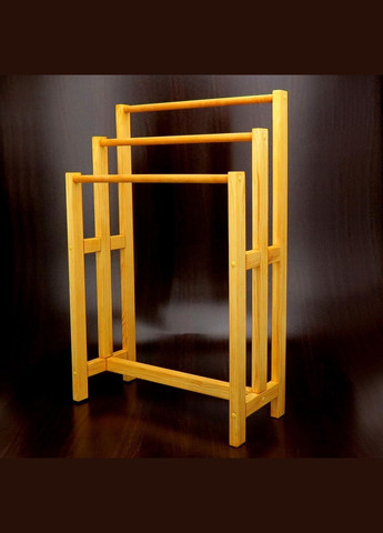 Стойка-вешалка напольная из дерева Клиппер карри (СШВ-001103) No Brand (328210697)