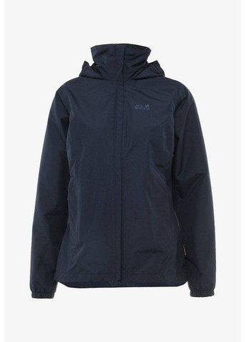 Женская куртка на мембране Texapore трекинговая туристическая на утяжках синего цвета Jack Wolfskin (364488535}