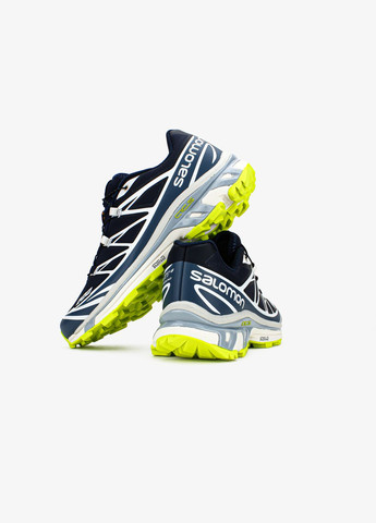 Синій Осінні кросівки чоловічі salomon xt-6 lab blue green | саломон хт-6 сині No Brand