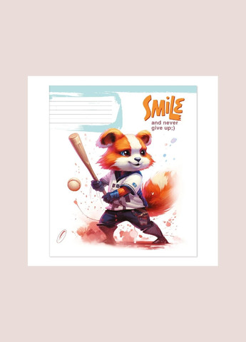 Тетрадь ученическая Улыбнись. Не останавливайся 0024-0149 18 л. Разноцветный shop (4820197143856) Перо (364260787)