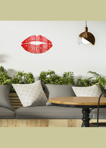 Дзеркальний декор акриловий самоклеючий Губи червоні, 2шт (D) SW-00002500 Sticker Wall (338854575)