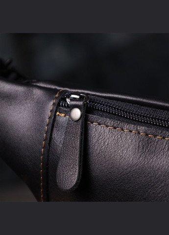 Мужская сумка-бананка из натуральной гладкой кожи 23125 Shvigel (332983789)