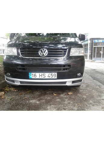 Передняя нижняя накладка ABT с усами (под покраску) для Volkswagen T5 Transporter 2003-2010 гг Meliset (390496653)