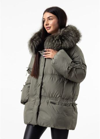 Зелений зимній Пуховик Mishele
