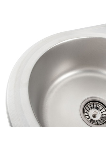 Кухонна мийка з нержавіючої сталі ДЕКОР 5844 (0,8/180 мм) Platinum (269794054)
