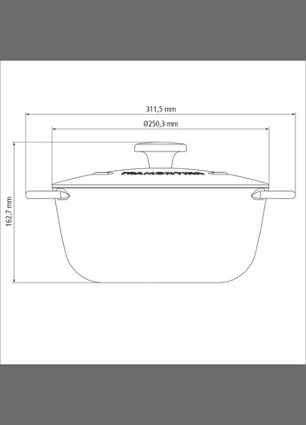 Каструля Trento (4 л) 24 см (6714270) Tramontina (314747490)
