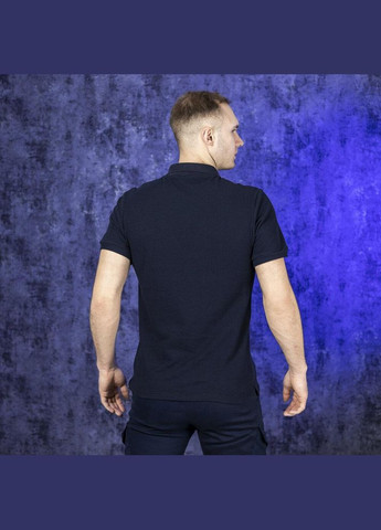 Темно-синяя футболка-базовая футболка поло с коротким рукавом для мужчин Vakko