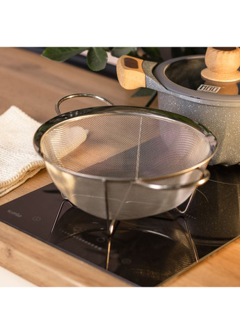 Дуршлаг с двумя ручками 20 см мелкоячеистая сетка из нержавеющей стали Jooki (358705842)