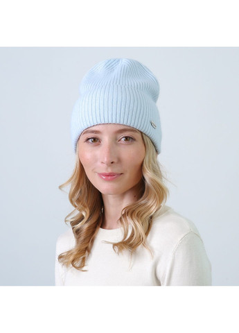 Шапка біні жіноча вовна блакитна MAELYS LuckyLOOK 843-882 (350197188)
