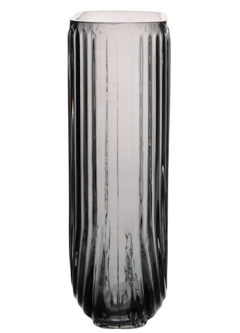 Ваза для квітів AMELIA скляна 18 см сіра (A060183) Viva (366238987)