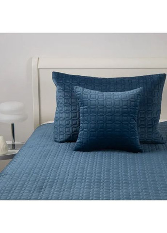 Покрывало ТЕП VELOUR Мозаика велюр евро 240×260 см Темно-синий (55790240260) ТЕП (393188646)