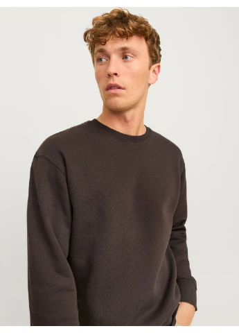 Коричневий світшот фліс,коричневий,jack&jones Jack & Jones (356153904)