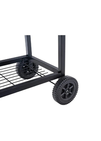 Садовый гриль мангал барбекю угольный бочкового типа с крышкой решеткой полочкой градусником на колесах (478440-Prob) Unbranded (306423352)