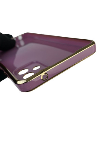 Чехол для Galaxy A52 4G SM-A525 с кольцом MagSafe с золотой окантовкой на самсунг а52 черничный gs1 Samsung (366229814)