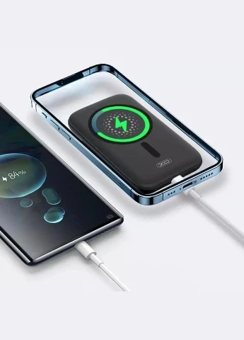 Магсейф аккумулятор беспроводной PR153 PD20W Magnetic wireless 15 W TypeC 5000 mAh XO (293346154)