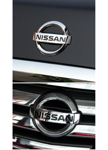 Эмблема решетки / багажника (Хром) 140х120 мм (на усиках) 628901AA0A Nissan (369610244)