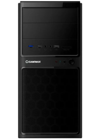 Корпус MT-306-NP-U3-CR Black, без БЖ, Mini Tower, Micro ATX / Mini ITX, 1хUSB 3.0, 2хUSB 2.0, Card Reader, 380x173x368 мм GameMax (348058600)