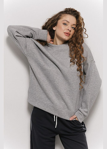Темно-серый женский утепленный свитшот oversize Arjen (304204781)