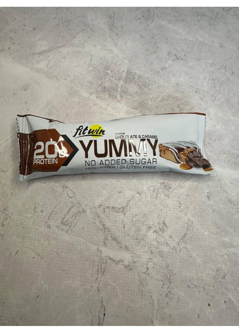 Батончик Yummy FitWin “Шоколад і карамель” без цукру, 55 г No Brand (365820438)