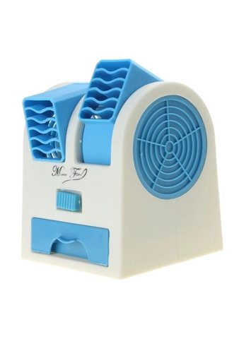 Мінівентилятор для робочого столу (робота від USB або батарейок ААА) Синій A.G. (299770177)
