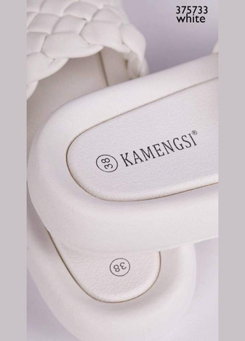 Жіночі молодіжні шльопанці 1417 Білі Kamengsi (334256715)