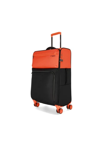 Валіза Bagland Stella L 77 л поліестер 900D PVC оранжева No Brand (401717990)