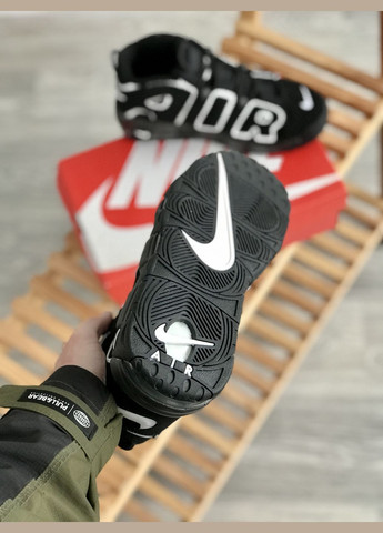 Кроссовки женские и мужские Nike Air More Uptempo black | Найк аир мор уптемпо черные No Brand чёрные всесезоны (307288662)
