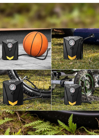 Автомобильный компрессор 12 V насос для подкачки шин автомобиля автокомпрессор от прикуривателя с фонариком No Brand (361385357)