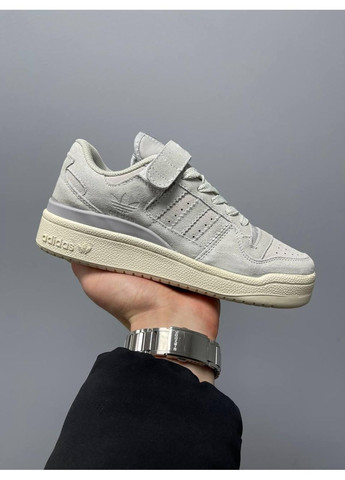 Сірі Осінні кросівки чоловічі adidas forum 84 low grey premium адідас форум 84 No Brand