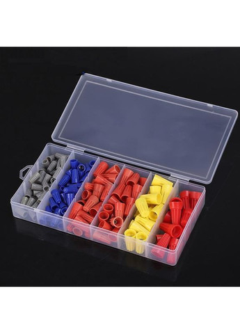 Набір ковпачків для з'єднання монтажних кабелів Різнокольоровий 180 шт (H051155) No Brand (360768333)
