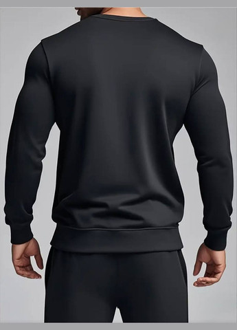 Чорний демісезонний костюм двонитка стильний якісний No Brand