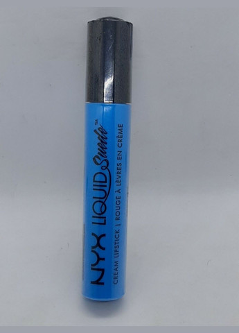 Рідка помада для губ Liquid Suede Cream Lipstick (4 мл) LITTLE DENIM DRESS BRIGHT SKY BLUE (LSCL16) Nyx (278773505)