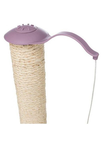 Царапка для котят Junior Столбик-лапа с игрушками сизаль/плюш светло-сиреневый/натуральный, 40*38*50 см Trixie (324625344)