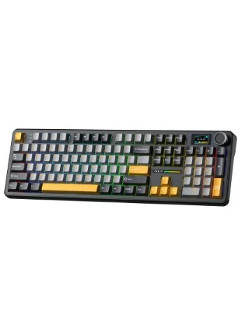 Клавіатура F108 Pro Wireless/Bluetooth UA Black/Gray (6978080501295) Aula (396673861)