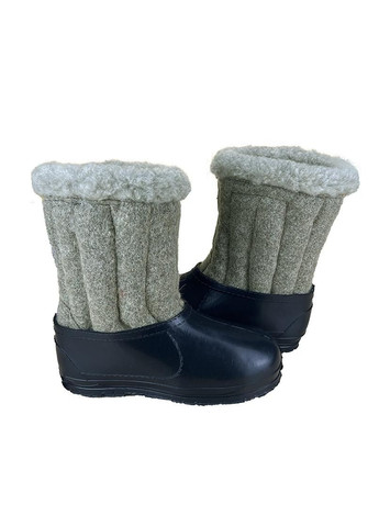 Серые женские валенки короткие с калошем серые 70505-10 Sanlin