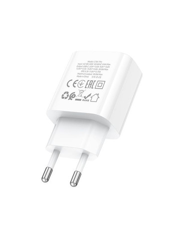 Мережевий зарядний пристрій Majestic single port PD30W charger White Hoco C76A Pro (368698078)