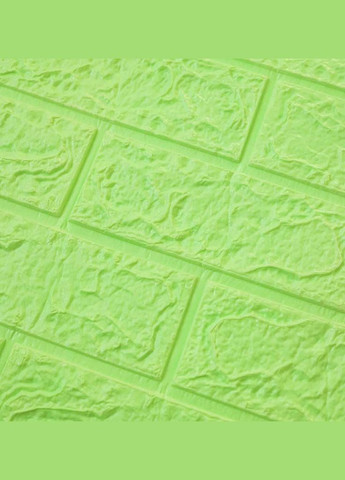 Самоклеюча декоративна 3D панель під зелену цеглу 700x770x4 мм Loft Expert (300372599)