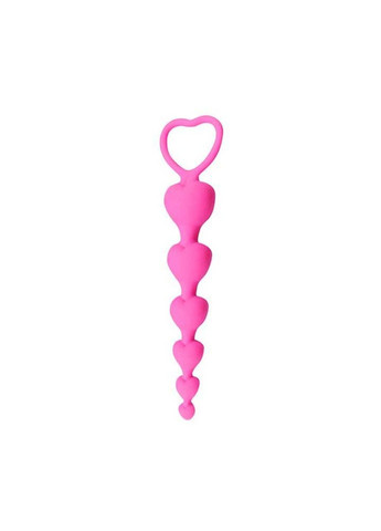 Рожева силіконова анальна пробка "Гарбуз"- 18,5*1-3,5 см - Анальні іграшки No Brand (288539035)