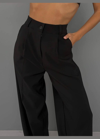 Женские брюки палаццо цвет черный р.46/48 452623 New Trend - (285711301)