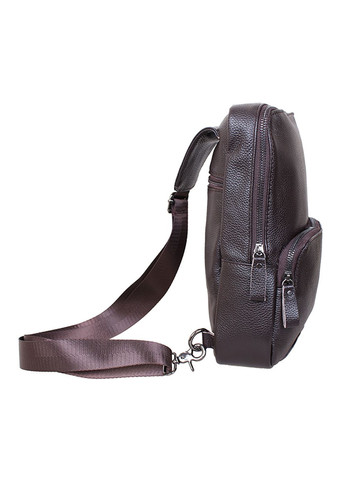 Чоловіча шкіряна сумка 3331-222 коричнева No Brand (370848052)