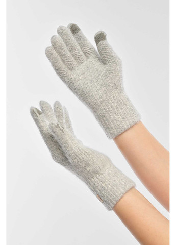 Перчатки женские сенсорные светло-серого цвета Let's Shop (372919421)