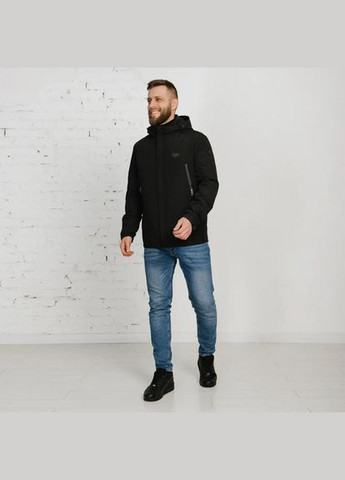 Чорна демісезонна демісезонна чоловіча куртка великого розміру куртка-піджак SK