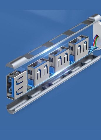 Адаптер Переходник TypeC 3.1 на USB 3.0 для MacBook iMac Bodasan Gray (W050722) GT (316093760)