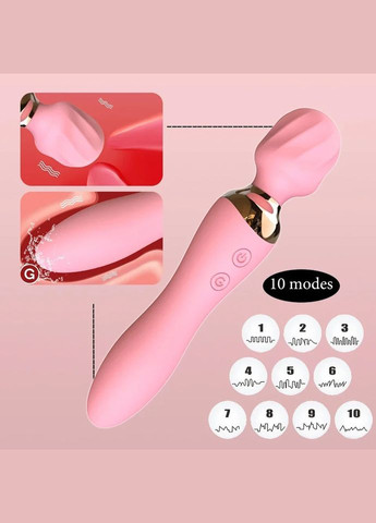 Вібратор подвійний жіночий стимулятор клітора вагіни на usb гнучка головка інтим іграшка для жінок No Brand (339092312)